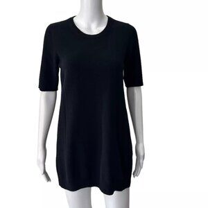 NWT $995 N 21 Black Wool Mini Dress Size IT 38/US 2 Shift T-Shirt Tunic